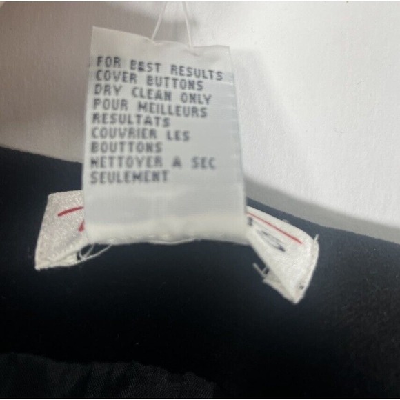 Vintage New Talbots Women's Black Velvet Vest Size 16 Button Made In USA - Picture 5 of 11